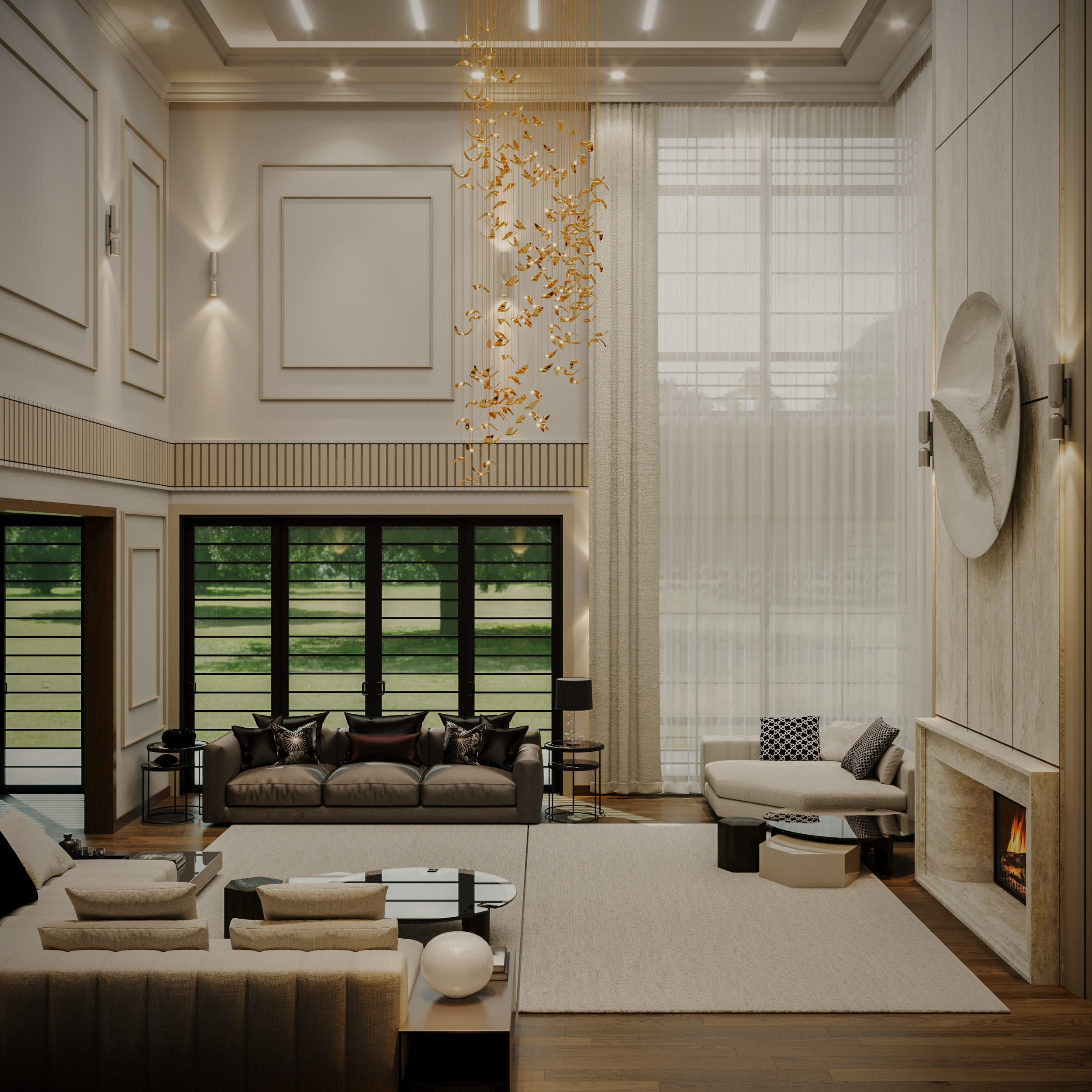 Modern Living Space Design